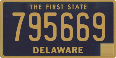 DE license plate 795669