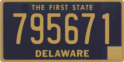 DE license plate 795671