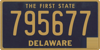 DE license plate 795677