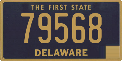 DE license plate 79568