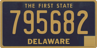 DE license plate 795682