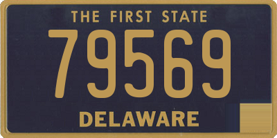 DE license plate 79569