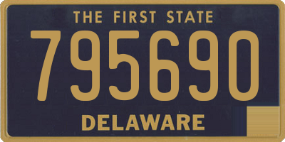 DE license plate 795690