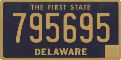 DE license plate 795695
