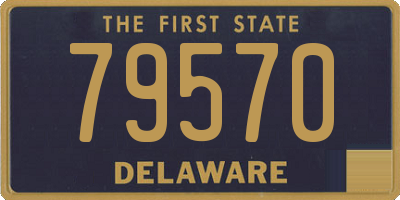 DE license plate 79570