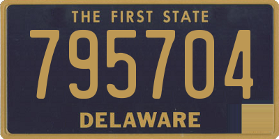 DE license plate 795704