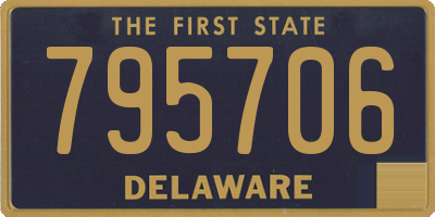 DE license plate 795706
