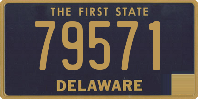 DE license plate 79571