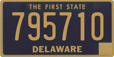 DE license plate 795710