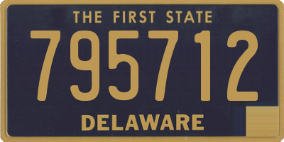 DE license plate 795712