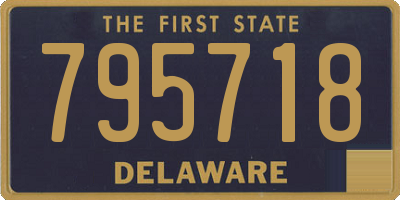 DE license plate 795718