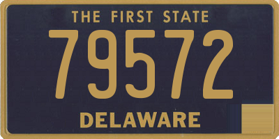 DE license plate 79572