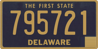 DE license plate 795721