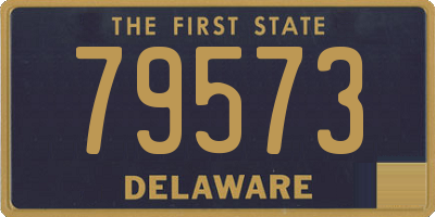 DE license plate 79573