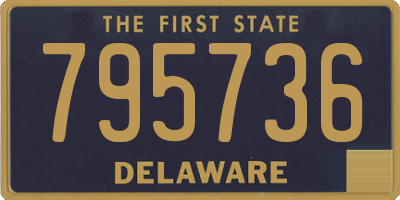 DE license plate 795736