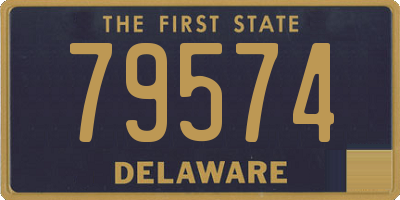 DE license plate 79574