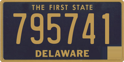 DE license plate 795741