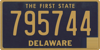 DE license plate 795744