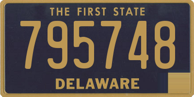 DE license plate 795748