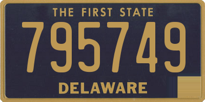 DE license plate 795749