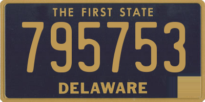 DE license plate 795753