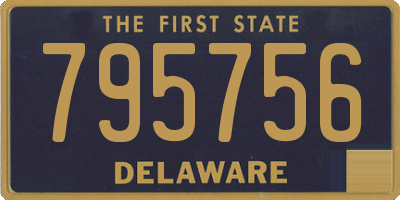 DE license plate 795756
