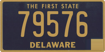 DE license plate 79576