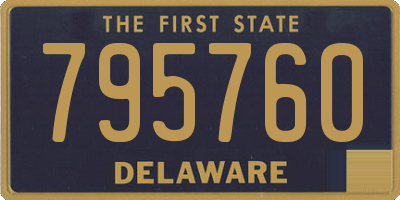 DE license plate 795760