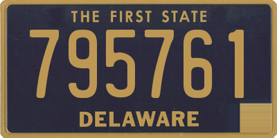 DE license plate 795761