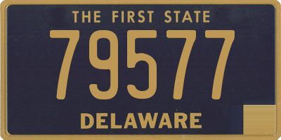 DE license plate 79577