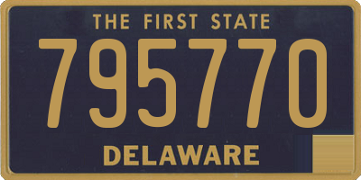 DE license plate 795770