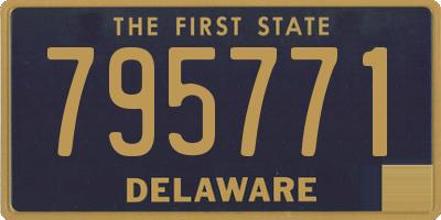 DE license plate 795771