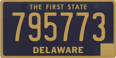 DE license plate 795773