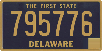 DE license plate 795776