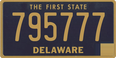 DE license plate 795777