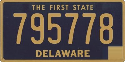 DE license plate 795778