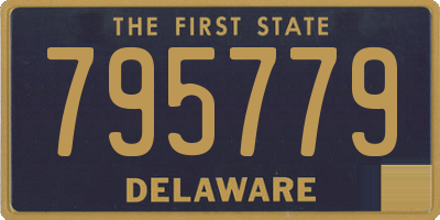 DE license plate 795779