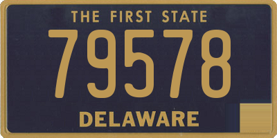 DE license plate 79578