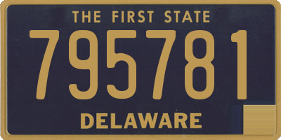 DE license plate 795781