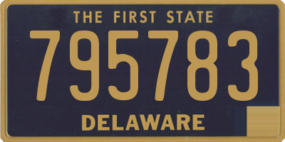 DE license plate 795783