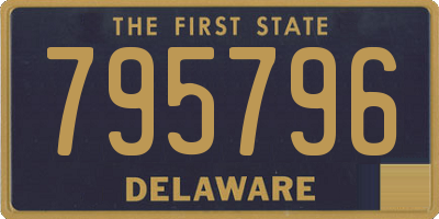 DE license plate 795796