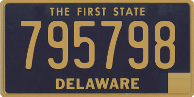 DE license plate 795798