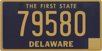 DE license plate 79580