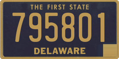 DE license plate 795801