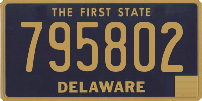 DE license plate 795802