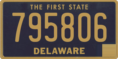 DE license plate 795806