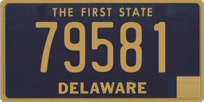 DE license plate 79581