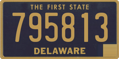 DE license plate 795813