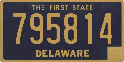 DE license plate 795814