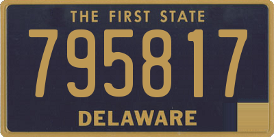 DE license plate 795817